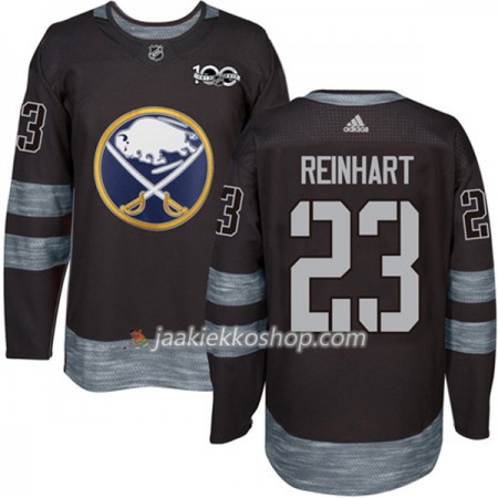 Miehille NHL Buffalo Sabres Pelipaita Sam Reinhart 23 1917-2017 100th Anniversary Adidas Musta Authentic